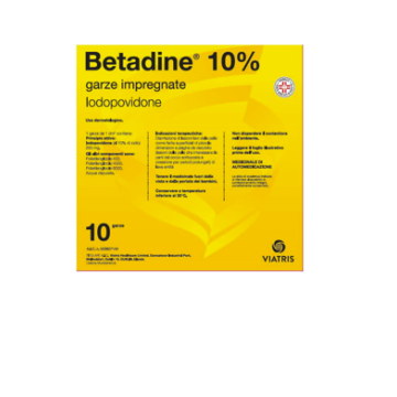 Betadine 10garze impregn 10x10