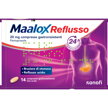 Maalox reflusso 14cpr 20mg