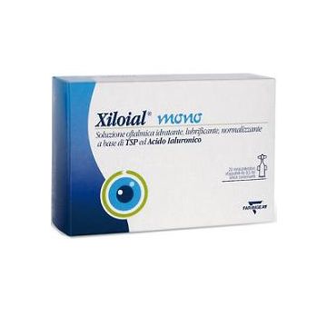 Soluzione oftalmica idratante lubrificante xiloial 20 monodose da 0,5ml