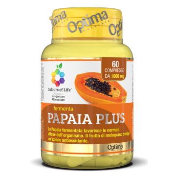Colours of life fermenta papaia plus 60 compresse 1000 mg