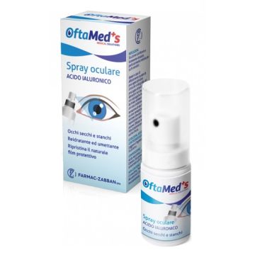 Oftamed's spray culare occhi secchi e stanchi acido ialuronico 10 ml
