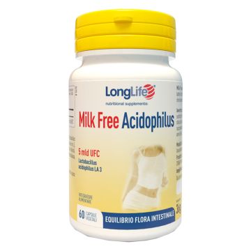 Longlife milk free acidophilus 60 capsule vegetali