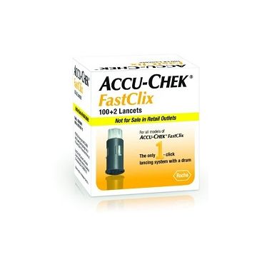 Lancette pungidito accu-chek fastclix 100 + 2 pezzi