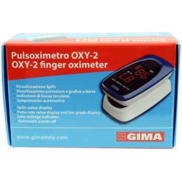 Pulsoximetro da dito oxy-2 schermo led 60x30,5x32,5mm 1 pezzo