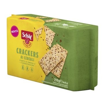 Schar crackers cereali senza lattosio 6 monoporzioni da 35 g