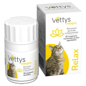 Vettys integra relax gatto 30 compresse masticabili